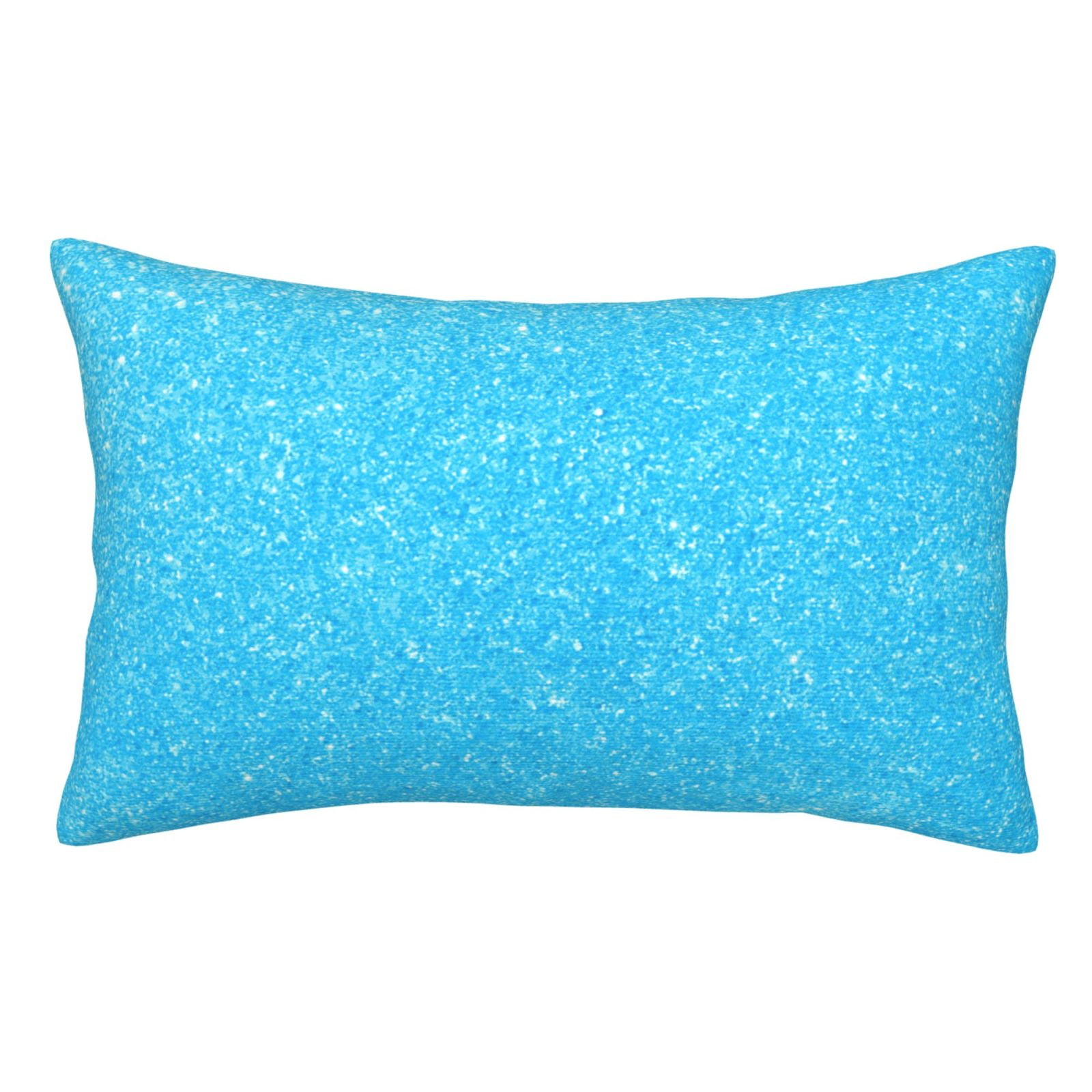Sikiie Sky Blue Glitter Pillow Covers, Throw Pillow Case Cushion Covers