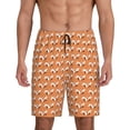 thumbnail image 1 of Sikiie Sleepy Foxes Mens Pajama Shorts, Lounge Pant, Men's shorts，Sleep Pj Shorts for Men-3X-Large, 1 of 6