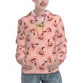 thumbnail image 1 of Sikiie Smiling Pink Pumpkins Women's Casual Hoodies Long Sleeve Lightweight Pullover Tops Loose Sweatshirt-X-Large, 1 of 7