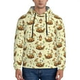 thumbnail image 1 of Sikiie Snail With Mushrooms Men's Hoodie, Essentials Hoodie, Sweatshirt, Pullover Hooded Sweatshirt for Men-Small, 1 of 7
