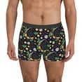 thumbnail image 1 of Sikiie Snake And Flower Print Men's Boxer Briefs, Elastic Waistband Boxer Briefs Leggings-Large, 1 of 5