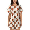 thumbnail image 1 of Sikiie Snake Around Heart Womens Pajama Sets Short Sleeve Top With Pants Sleepwear 2 Piece Lounge SetLarge, 1 of 6