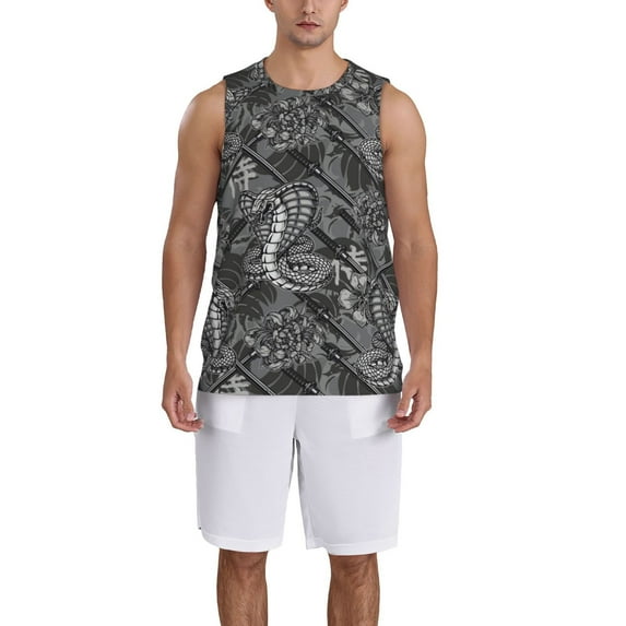 Sikiie Snake Basketball Jersey Reversible Men's Mesh Athletic Sports Shirts Training Practice S-4XLSmall