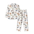 thumbnail image 1 of Sikiie Snake Mens Pajama Set, Soft Warm Long Sleeve Sleepwear, Cozy Button-Down Pjs for Men-XX-Large, 1 of 7