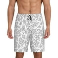 thumbnail image 1 of Sikiie Snake Mens Pajama Shorts, Lightweight Lounge Pant with Pockets Soft Sleep Pj Shorts for MenSmall, 1 of 6