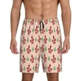 thumbnail image 1 of Sikiie Snake Mens Pajama Shorts, Lightweight Lounge Pant with Pockets Soft Sleep Pj Shorts for MenSmall, 1 of 6