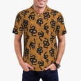 thumbnail image 1 of Sikiie Snake Print Men's Short-sleeved POLO Shirts, Button-down Shirts and T-shirts are Suitable for Vacation, Leisure and Business-Large, 1 of 6
