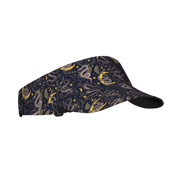 Sikiie Snake Sleep Sun Visor Hat Adjustable Velcro Golf Visor Sports Sunscreen Visor Hat for Outdoor Activities