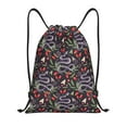 thumbnail image 1 of Sikiie Snakes And Snake Fruit Drawstring Backpack Drawstring Bags, Draw String Back Bag for Sports, Gym, Travel, Swimming, Beach-Medium, 1 of 6