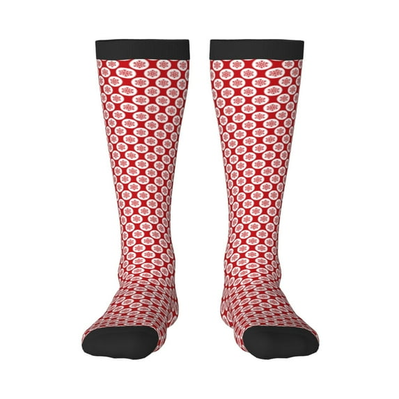 Sikiie Snowflakes Knee Socks, High Socks Long Stretchy Sock Women Knee High Stocking, Long Socks for Women