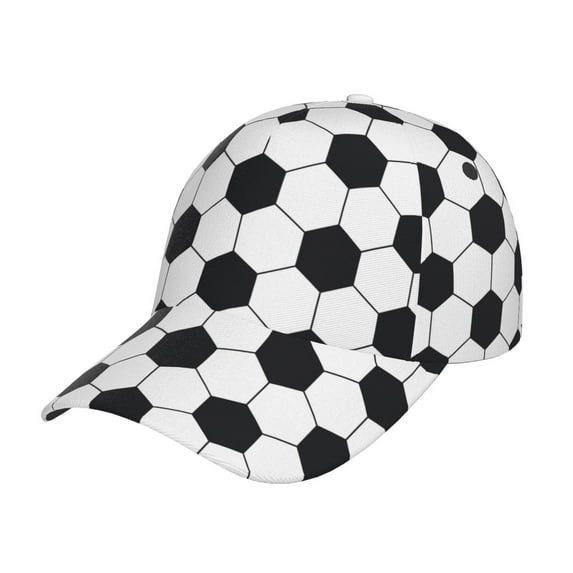 Sikiie Soccer Ball Unisex Vintage Washed Unstructured Baseball Cap Soft Cap Adjustable Unisex Baseball Hat Dad Hat