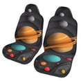 thumbnail image 1 of Sikiie Solar System Paper Art Car Seat Protector 2 Pack Car Seat Cushion Mat, Car Seat Covers for SUV, Truck, Van, 1 of 7