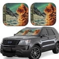 thumbnail image 1 of Sikiie Space Adventurer Cat Print Foldable Car Windshield Sun Visor, Car Window Sunshade Suitable for Sedan, SUV and Truck Car Accessories-Small, 1 of 6