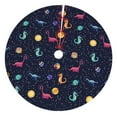 thumbnail image 1 of Sikiie Space Dinosaur 30-48 inches {designName} Print Christmas Tree Skirt Snowman Xmas Tree Skirt with Edge Christmas Decorations for Holiday Party48", 1 of 7