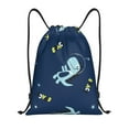 thumbnail image 1 of Sikiie Space Dinosaur Drawstring Backpack Drawstring Bags, Draw String Back Bag for Sports, Gym, Travel, Swimming, Beach-Small, 1 of 6