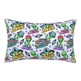 thumbnail image 1 of Sikiie Space Monster Print Plush Pillow Cover, Wrinkle-proof and Stain-resistant Pillow Protector without Pillow Core, Home Decoration-14"x20", 1 of 6