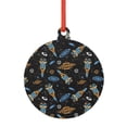 thumbnail image 1 of Sikiie Space Rocket Acrylic Christmas Ornament Pendant Christmas Ornaments Hanging Ornament for Christmas Winter New Year Party -Round Shape, 1 of 7