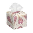 thumbnail image 1 of Sikiie Sparkling Ice Cream Leather Tissue Box Cover Square, tissue box holder, Tissue Box with Bottom Belt-5.2”x5.2”x5.2”, 1 of 7