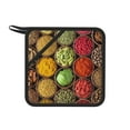 thumbnail image 1 of Sikiie Spices And Herbs Pot Holders Kitchen Insulation Mats Heat Resistant Pot-Holder Oven Anti-Scald Pads for Cooking Baking, 7.1*7.1inch, 1 of 8