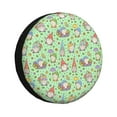 thumbnail image 1 of Sikiie Spring Gnomes PVC Leather Spare Tire Wheel Cover Spare Tire Cover, for Car Truck SUV Camper Trailer Universal Fit(14-17in)-14 inch, 1 of 6