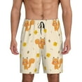 thumbnail image 1 of Sikiie Squirrel And Leaves Mens Pajama Shorts, Lightweight Lounge Pant with Pockets Soft Sleep Pj Shorts for Men4X-Large, 1 of 6
