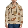 thumbnail image 1 of Sikiie Squirrel nut backgrounds Men's Hoodie, Essentials Hoodie, Sweatshirt, Pullover Hooded Sweatshirt for Men-Small, 1 of 7
