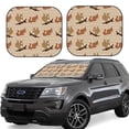 thumbnail image 1 of Sikiie Cartoon Squirrel Print Foldable Car Windshield Sun Visor, Car Window Sunshade Suitable for Sedan, SUV and Truck Car Accessories-Large, 1 of 6