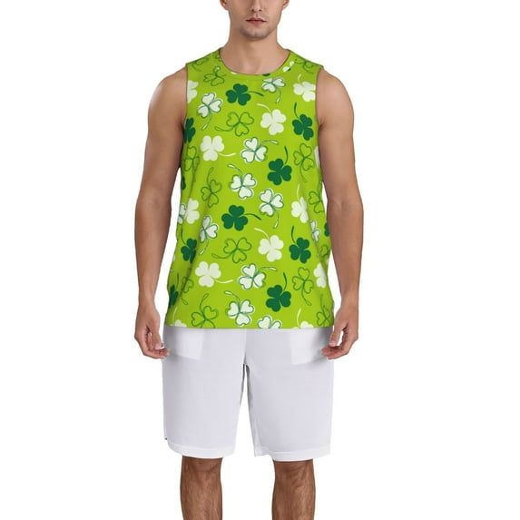 Sikiie St Patrick's Day7 Basketball Jersey Reversible Men's Mesh Athletic Sports Shirts Training Practice S-4XLMedium