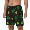 thumbnail image 1 of Sikiie St. Patrick's Day8 Print Men's Double Layer Swimming Trunks, Adjustable Waistband and Pockets Sports Swimming Trunks, Beach Swimwear-XX-Large, 1 of 6