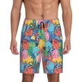 thumbnail image 1 of Sikiie Starfish And Algae Mens Pajama Shorts, Lightweight Lounge Pant with Pockets Soft Sleep Pj Shorts for MenLarge, 1 of 6