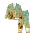thumbnail image 1 of Sikiie Starfish And Seashell Pajamas for Women Set, Womens Pajama Sets, Lounge Sets for Women, 2pjs for Women-Large, 1 of 7