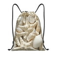 thumbnail image 1 of Sikiie Starfish and Sea Shells Drawstring Backpack Drawstring Bags, Draw String Back Bag for Sports, Gym, Travel, Swimming, Beach-Medium, 1 of 6