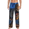 thumbnail image 1 of Sikiie Starry Night Charging Dinosaur Pajama Pants Men, PJ Bottoms, Sleep & Lounge Pants-XX-Large, 1 of 6