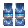 thumbnail image 1 of Sikiie Starry Night Ocean View Car Foot Mat Set of 4 Pieces Basics Universal Fit Rubber Carpet Floor Mats For Car SUV Van & Truck, 26.8"L x 17.3"W (Front), 13"L x 17.3"W(Rear), 1 of 6