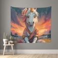 thumbnail image 1 of Sikiie Starry Sky Cute Horse tapestry wall hanging home decor for bedrooms, living rooms, dorms 60x51in, 1 of 6