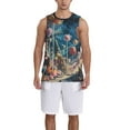 thumbnail image 1 of Sikiie Starry Sky Planet Lollipop Basketball Jersey Reversible Men's Mesh Athletic Sports Shirts Training Practice S-4XLLarge, 1 of 6
