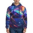 thumbnail image 1 of Sikiie Starry Sky Turtle Men's Hoodie, Essentials Hoodie, Sweatshirt, Pullover Hooded Sweatshirt for Men-4X-Large, 1 of 7