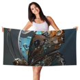 thumbnail image 1 of Sikiie Steampunk Mechanical Butterfly Beach Towel for Women Men, Pool Bath Beach Camping Beach Towel Adult Blanket for Travel Swim 27.5"x 55", 1 of 6