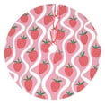 thumbnail image 1 of Sikiie Strawberries 30-48 inches {designName} Print Christmas Tree Skirt Snowman Xmas Tree Skirt with Edge Christmas Decorations for Holiday Party30", 1 of 7