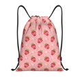 thumbnail image 1 of Sikiie Strawberries Drawstring Backpack Drawstring Bags, Draw String Back Bag for Sports, Gym, Travel, Swimming, Beach-Small, 1 of 6