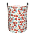 thumbnail image 1 of Sikiie Strawberries Print Round Dirty Clothes Basket, Waterproof Standing Foldable Storage Basket, for Laundry Room, Bedroom, Bathroom Storage-Small, 1 of 6