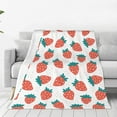 thumbnail image 1 of Sikiie Strawberries Ultra-Soft Micro flannel Blanket Luxury All Seasons Warm Blanket for Bedding Sofa and Travel (4 sizes)-40"x30", 1 of 7