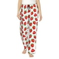 thumbnail image 1 of Sikiie Strawberries Women’s Ultra-Soft Comfy Lounge Pants Sleepwear Comfy Lounge Pants Drawstring Sleep Bottoms with PocketsMedium, 1 of 6