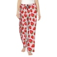 thumbnail image 1 of Sikiie Strawberries Women’s Ultra-Soft Comfy Lounge Pants Sleepwear Comfy Lounge Pants Drawstring Sleep Bottoms with PocketsMedium, 1 of 6