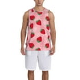 thumbnail image 1 of Sikiie Strawberry Basketball Jersey Reversible Men's Mesh Athletic Sports Shirts Training Practice S-4XLXX-Large, 1 of 6