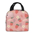 thumbnail image 1 of Sikiie Strawberry Floral Lunch Bag for Women & Men Adult Insulated Lunch Box, Food Lunch Containers Lunch Tote Bags for Work, Travel, Outdoor, 1 of 8