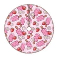 thumbnail image 1 of Sikiie Strawberry Popsicle Nativity Christmas Tree Skirt, Jesus Christian Winter Holiday Tree Mat Decoration(30-48IN), 1 of 6