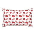 thumbnail image 1 of Sikiie Strawberry Print Plush Pillow Cover, Wrinkle-proof and Stain-resistant Pillow Protector without Pillow Core, Home Decoration-20"x30", 1 of 6