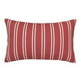 thumbnail image 1 of Sikiie Stripes Red White Print Plush Pillow Cover, Wrinkle-proof and Stain-resistant Pillow Protector without Pillow Core, Home Decoration-20"x30", 1 of 6