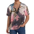 thumbnail image 1 of Sikiie Stylish Kangaroo In Suit Men's Cuban Shirt, Hawaiian Shirts, Business Casual Button Down Shirts, Short Sleeve Shirt-X-Large, 1 of 5